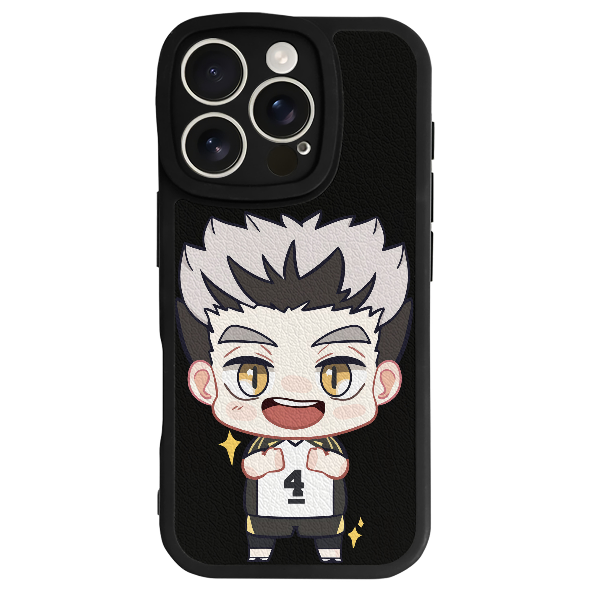 （画像用） ハイキュー!! Haikyu!! 【iPhone 16シリーズ対応】シリコンスマホケース（レザー調） 材質：シリコン